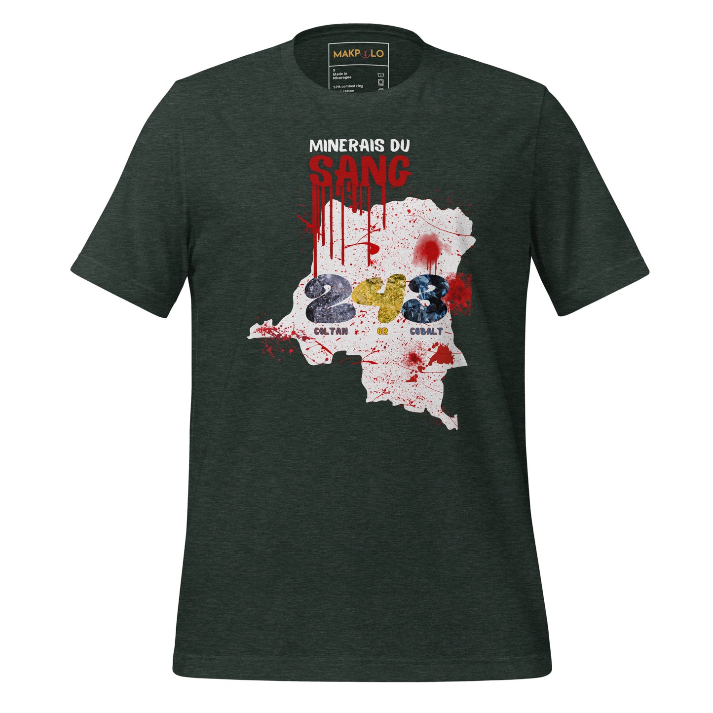 T-shirt unisexe minerais du sang2