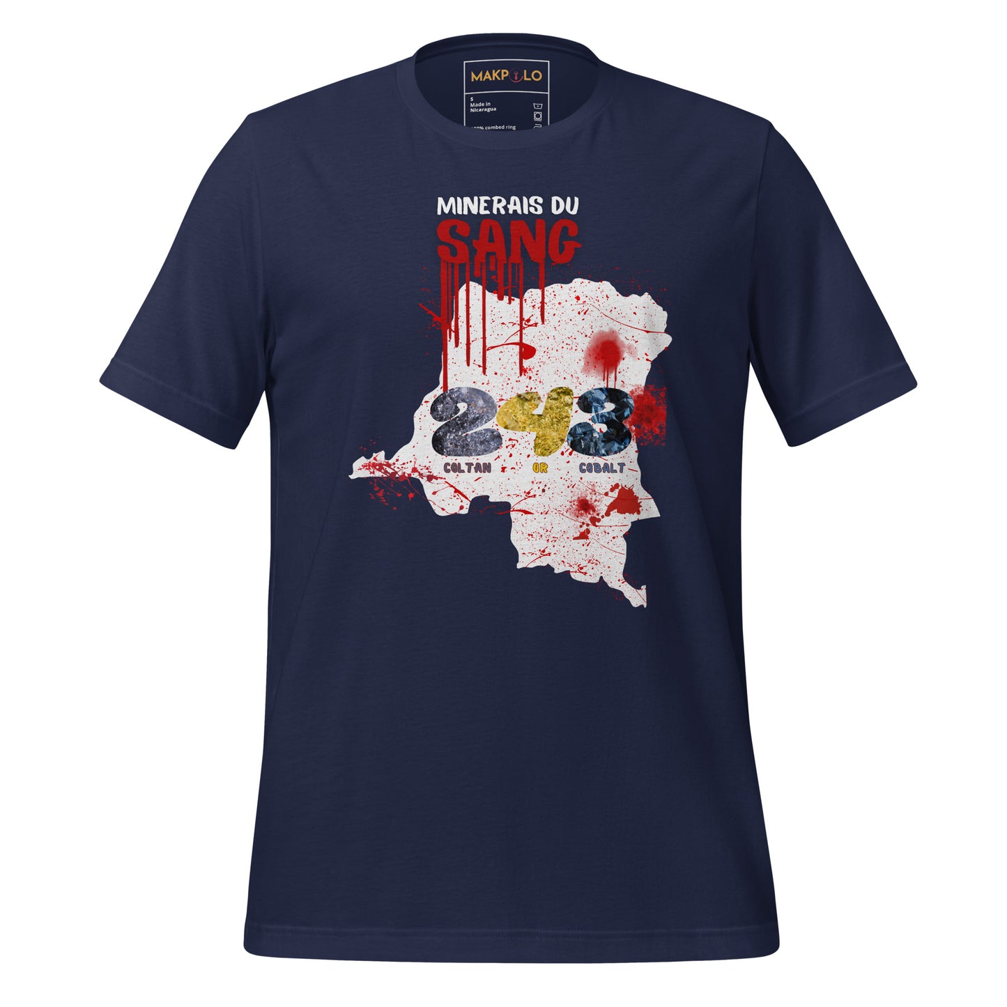T-shirt unisexe minerais du sang2